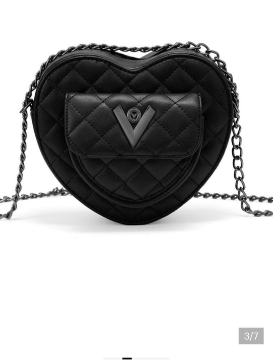 Valentino Orlandi Handbags - Valentino Orlandi Black Quilted Heart Crossbody